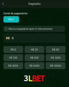 deposits 3LBET